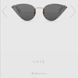 Gucci Geometrical Frame Sunglasses with Crystals